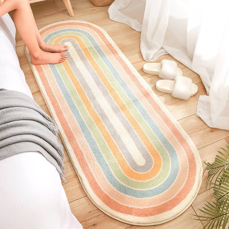 Thảm lót sàn mềm mại dày dặn thân thiện với da chống trượt dễ vệ sinh 40x120cm