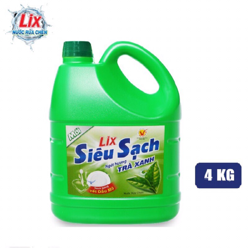 Nước Rửa Chén Lix Siêu Sạch 3.8Kg