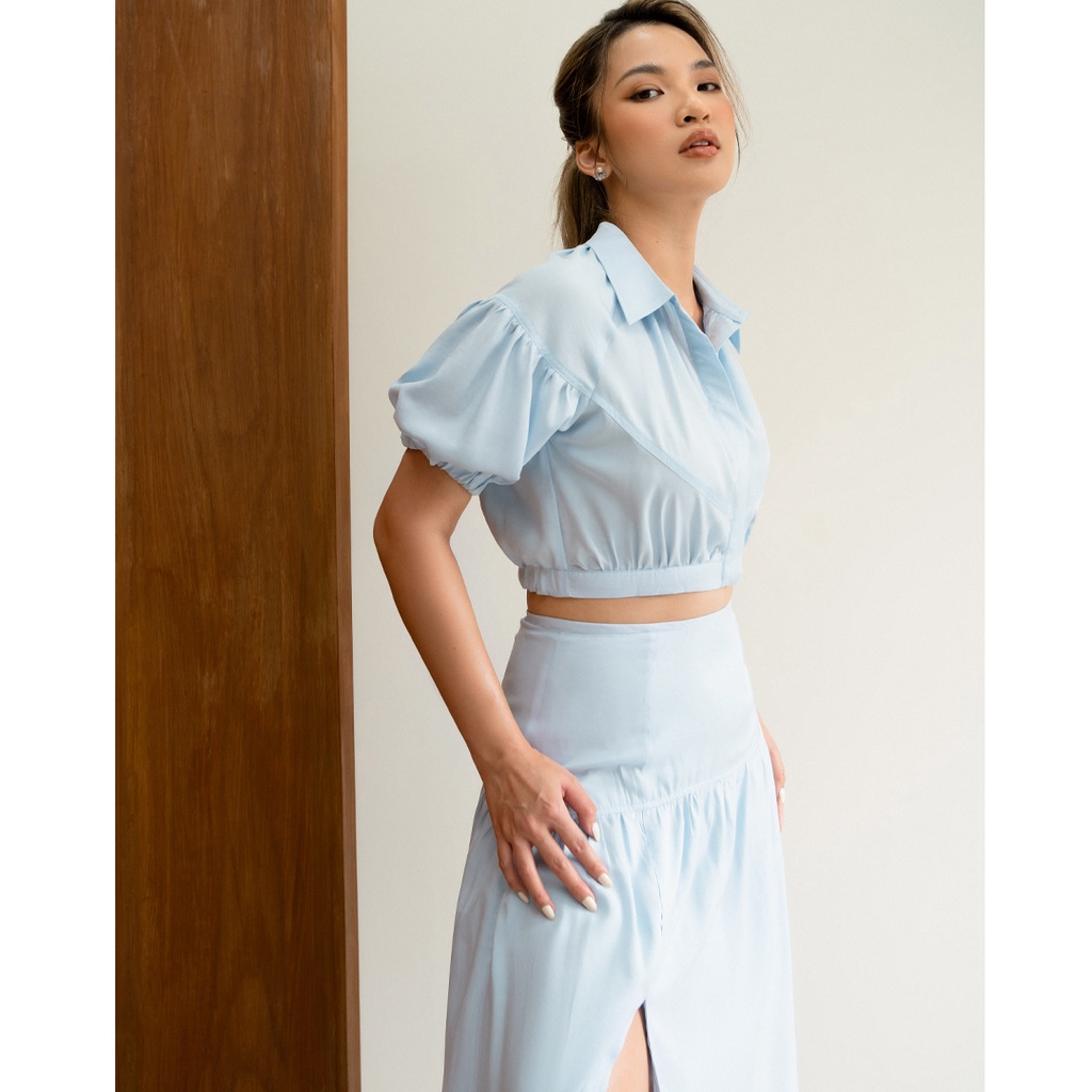 Des Fleurs - Chân váy xẻ tà Jenny Maxi Split Skirt