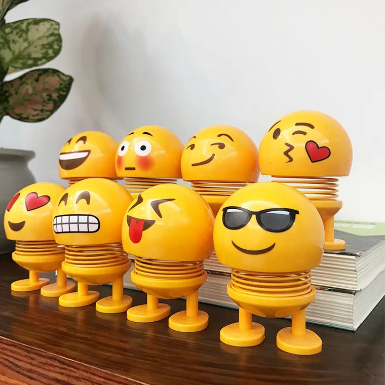 Thú Nhún Nhẩy Emoji Con Lắc Lò Xo - Cảm Xúc - Siêu Chất - Siêu Vui