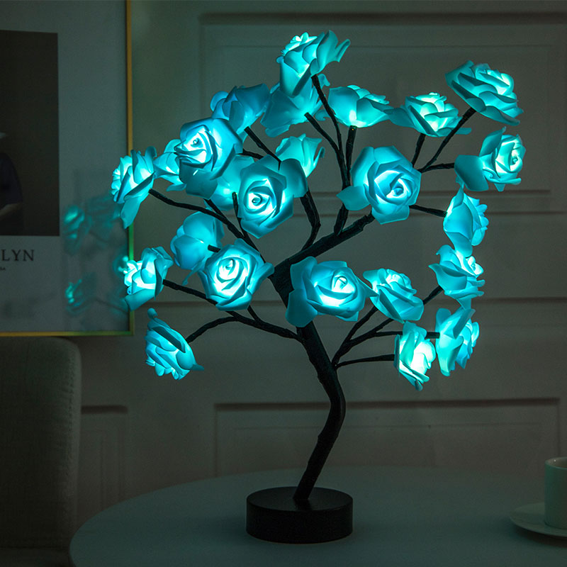 Đèn LED để bàn hình cây hoa trang trí nhà