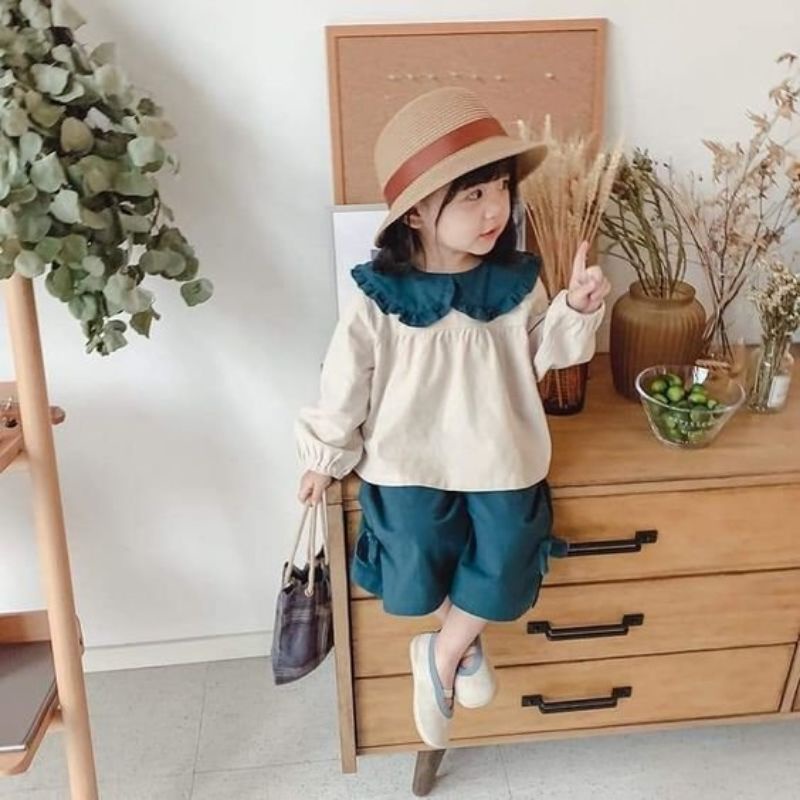 Rập giấy áo sơ mi bé gái. không phải quần áo