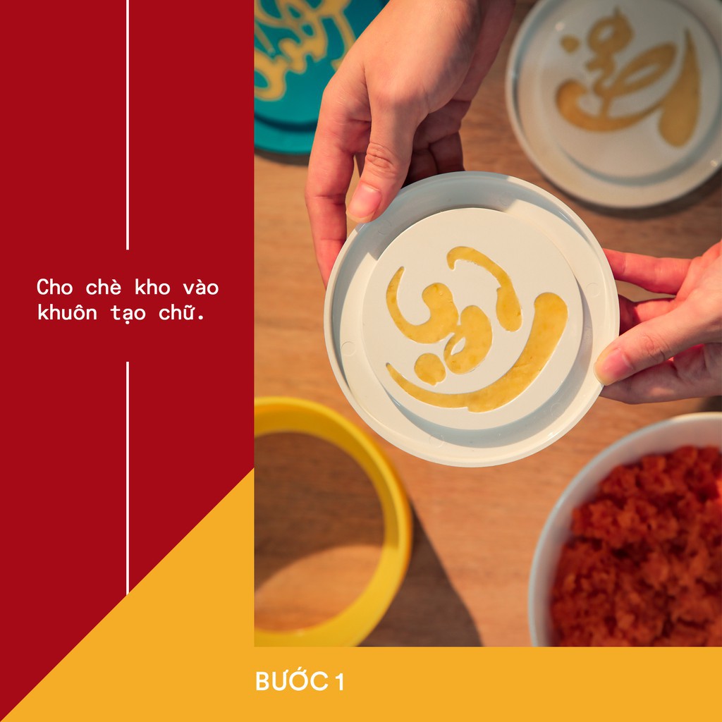 Bộ Khuôn xôi hình tròn PHÚC _LỘC _ THỌ giá đẹp