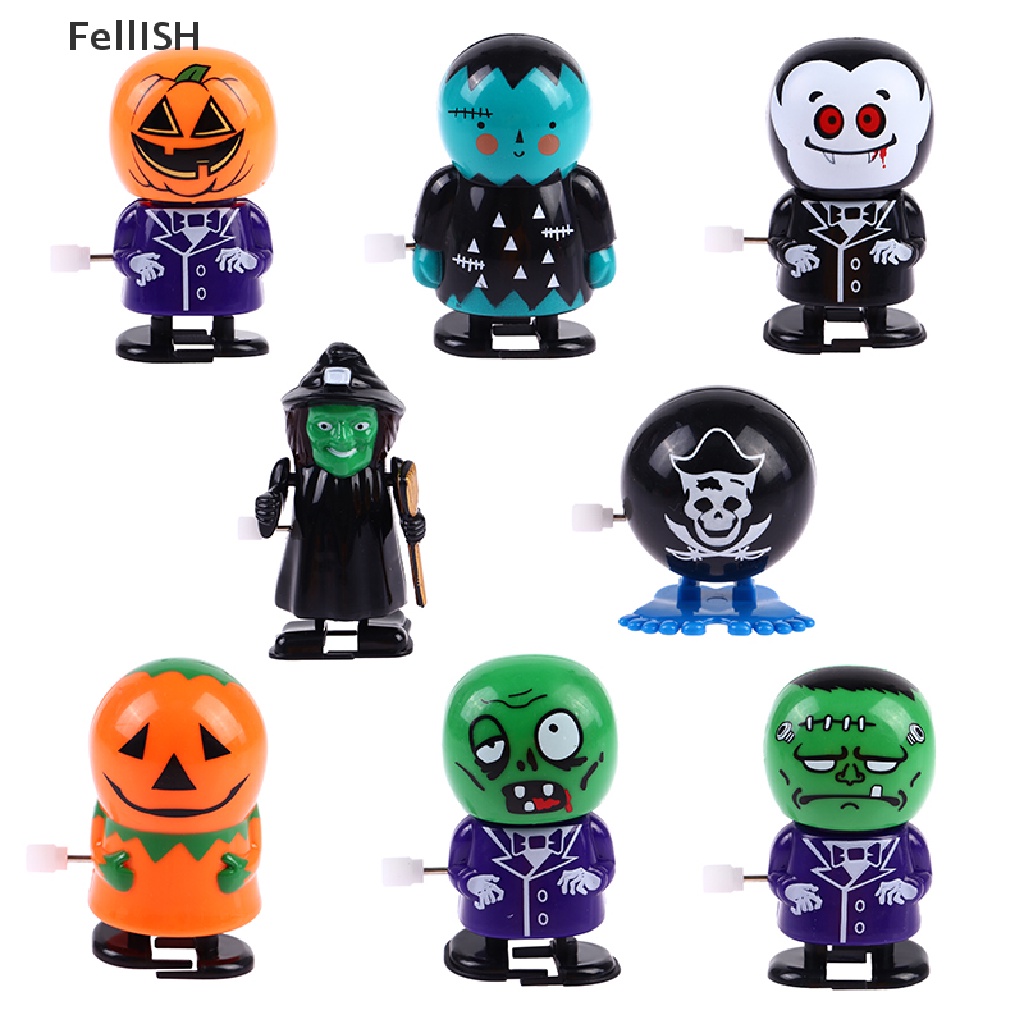 Đồ Chơi Lên Dây Cót Hóa Trang Phù Thủy Ma Cà Rồng Mắt Bí Ngô Halloween 439br