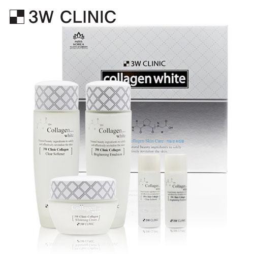 [Chính hãng] Bộ 3 sản phẩm dưỡng trắng da collagen 3W CLINIC COLLAGEN WHITE SKIN CARE 3-SET