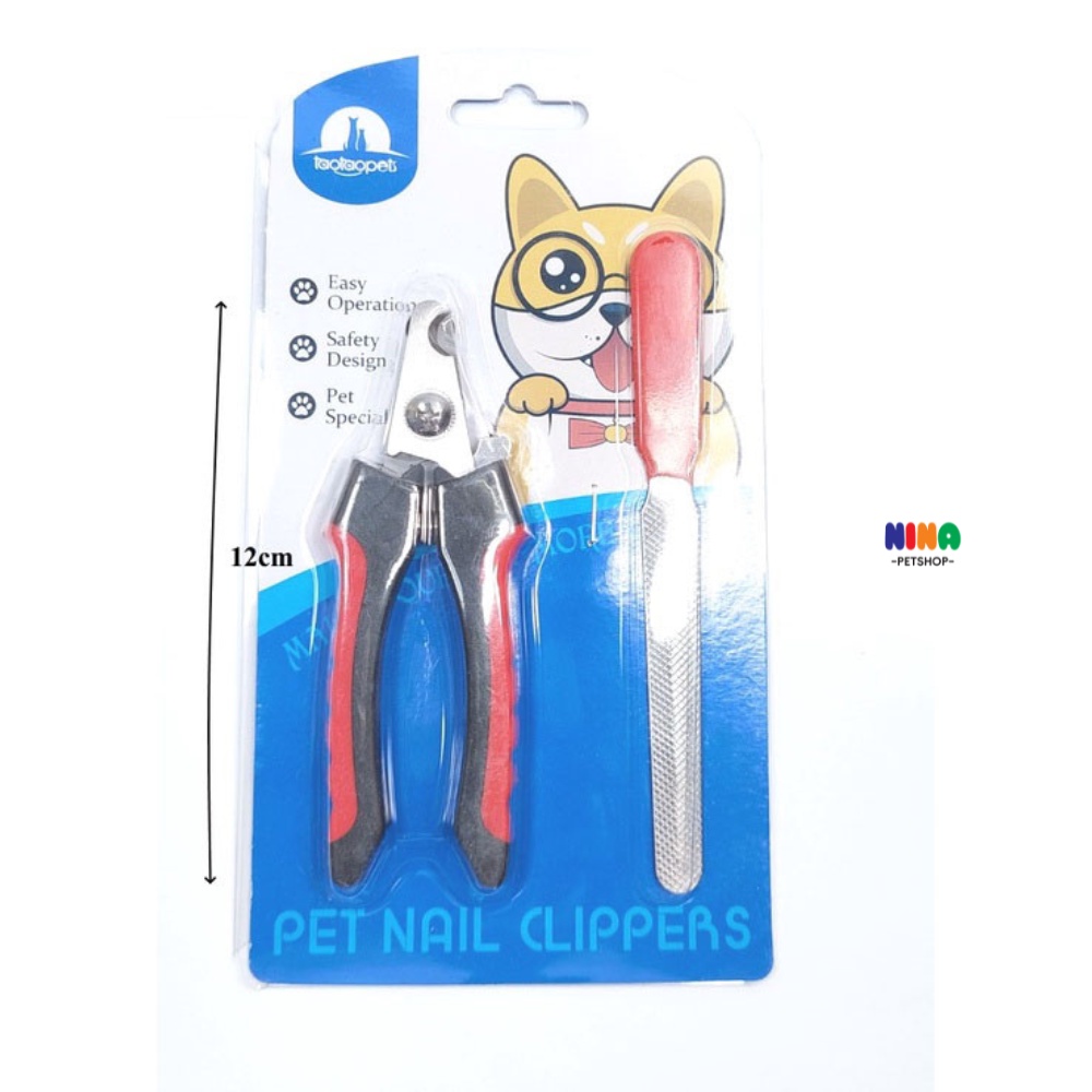 Kéo  kìm bấm cắt móng cho chó mèo thú cưng cún kèm dũa móng chân Nina pet shop