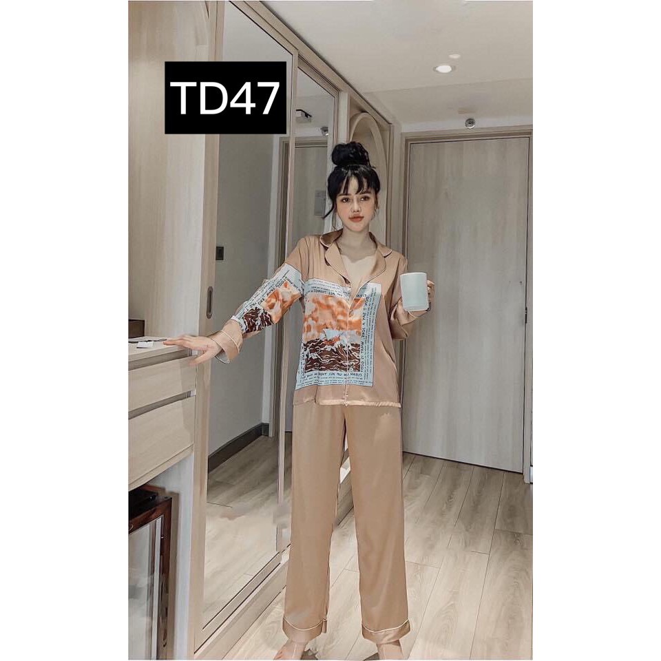 Set Đồ Bộ Pizama Nữ Mặc Nhà Hot Trend Phối Mickey Tay Dài Quần Dài Siêu Đẹp Hàng Cao Cấp Chuẩn Shop - Kèm Hình Chụp Thật | BigBuy360 - bigbuy360.vn