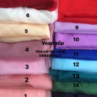 10m voan xốp đẹp khổ vải m50