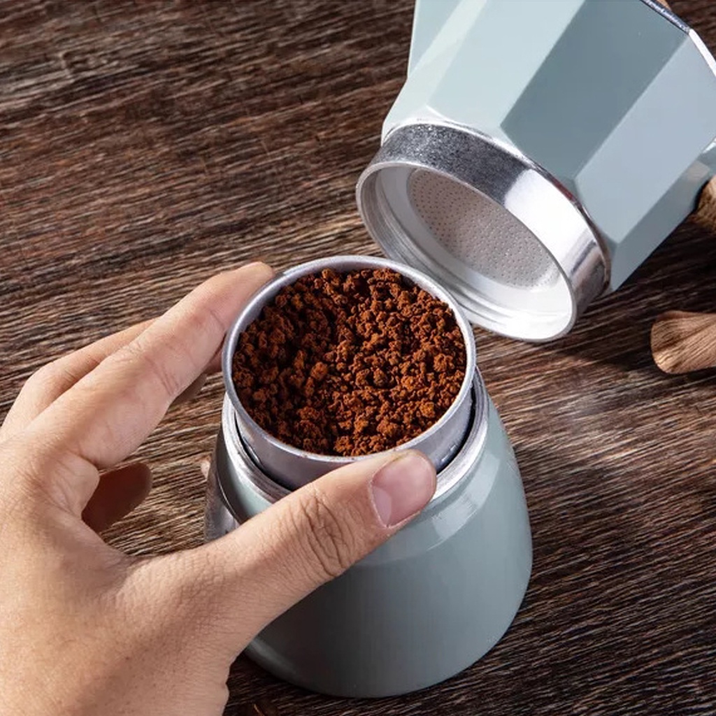 Ấm Pha Coffee Kiểu Ý Tiện Lợi Ấm, - Bình pha Cà Phê Moka Espresso Tại Nhà