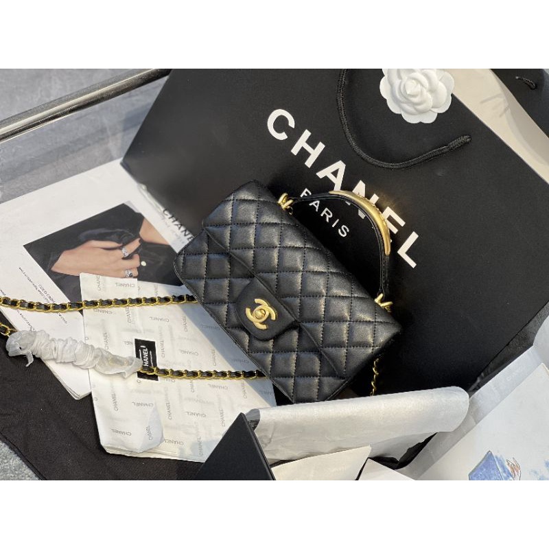 Túi xách nữ mini da mịn sz20cm phần cứng mạ cực đẹp fullbox nam châm