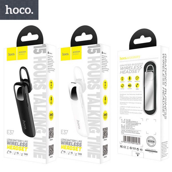 Tai Nghe Bluetooth Hoco E37 E37 Gratified Business V4.1, Pin Siêu Trâu - BH 1 Năm - Hưng Long PC