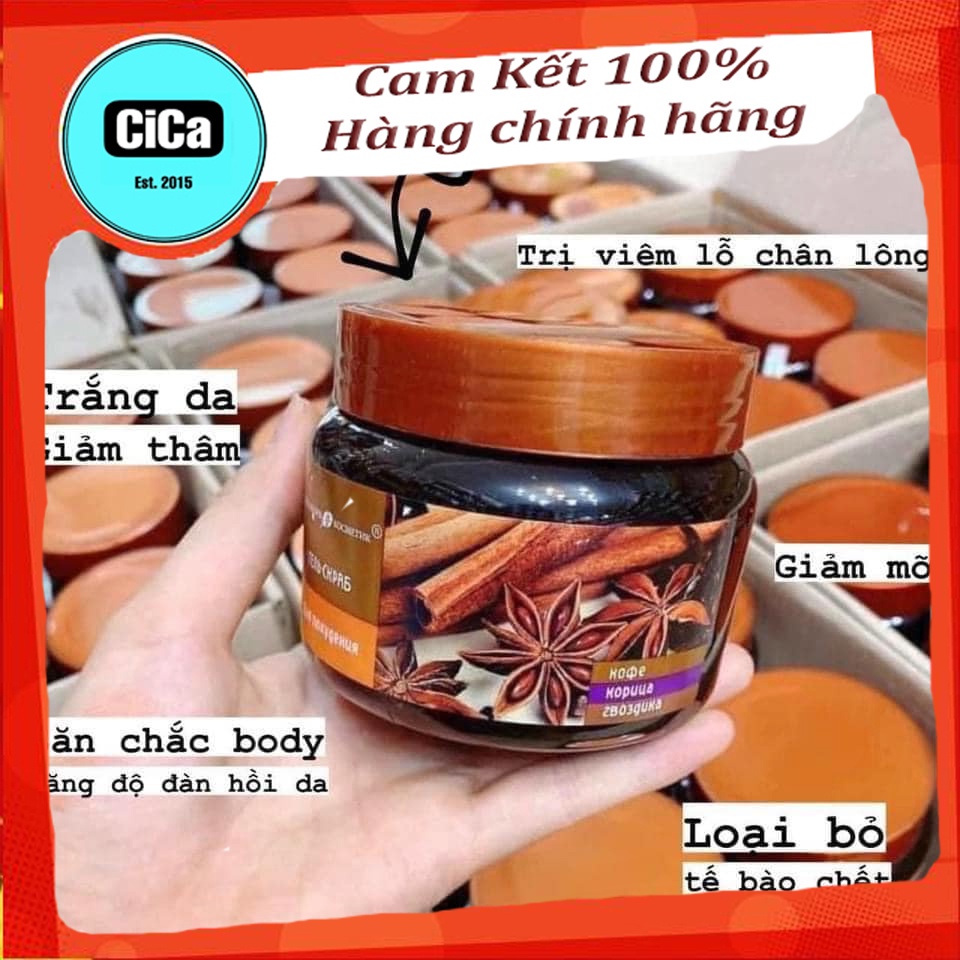 [CiCa Cosmetic] Tẩy da chết body Quế Hồi Nga 380ml Bản Mới EXClusive | WebRaoVat - webraovat.net.vn