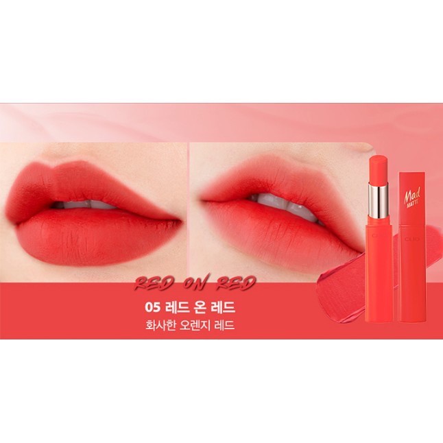 SON THỎI CLIO 𝗠𝗔𝗗 𝗠𝗔𝗧𝗧𝗘 𝗦𝗧𝗔𝗜𝗡 𝗟𝗜𝗣𝗦 🌸 | BigBuy360 - bigbuy360.vn