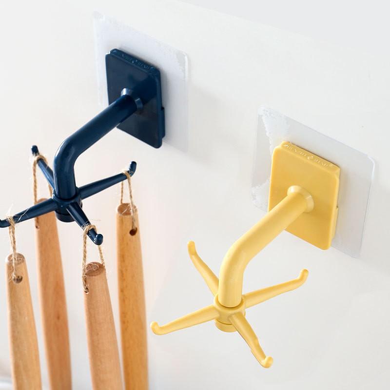 Móc treo vá, dụng cụ nhà bếp, đồ dùng phòng tắm 4 nhánh