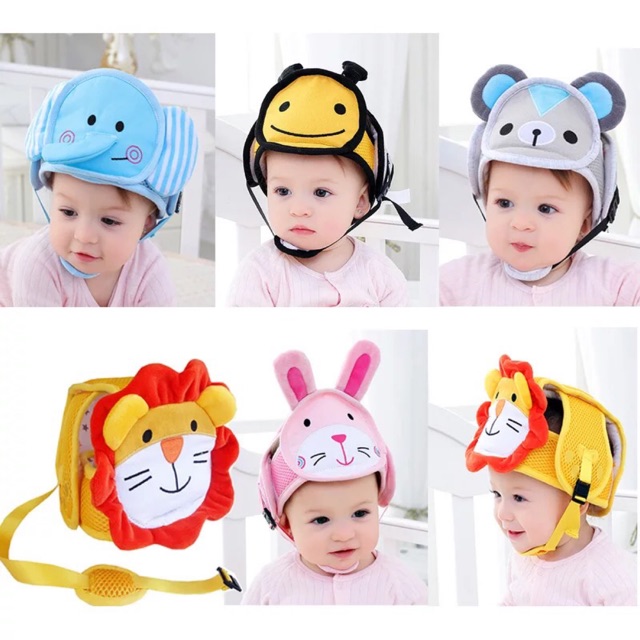 IIII Mũ bảo hiểm bảo về đầu cho bé hình các con vật đáng yêu CCCC