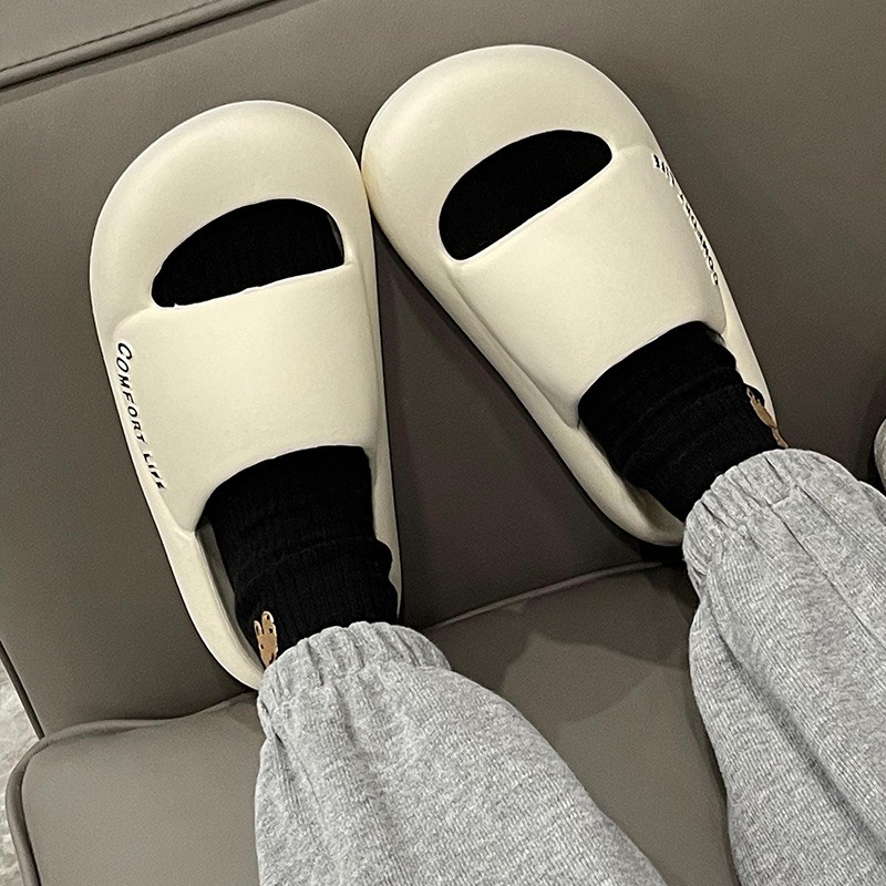 Dép bánh mì quai ngang bít mũi, dép đế cao chống trơn chống nước