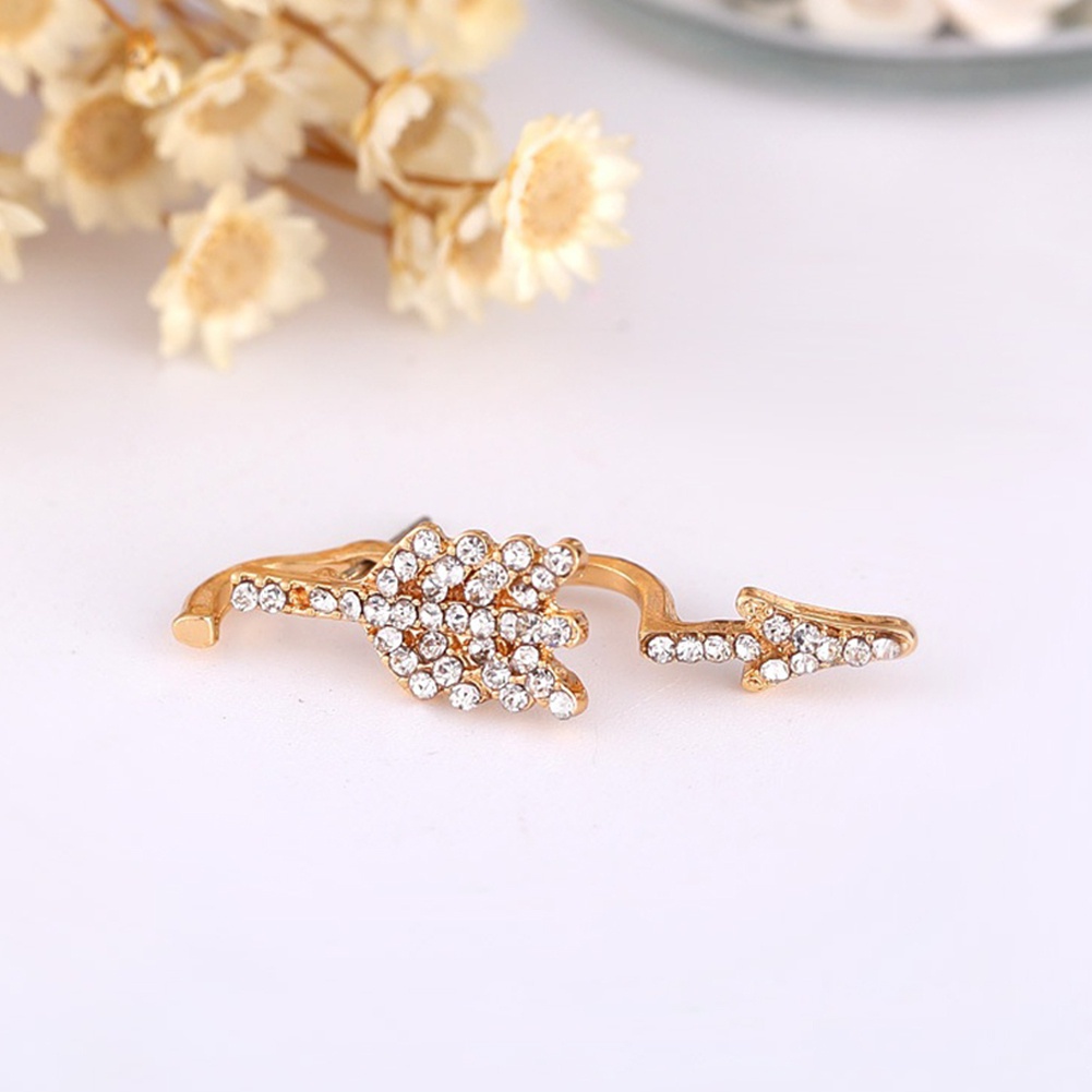 Khuyên tai hình mũi tên đính đá thời trang cá tính cho nữ