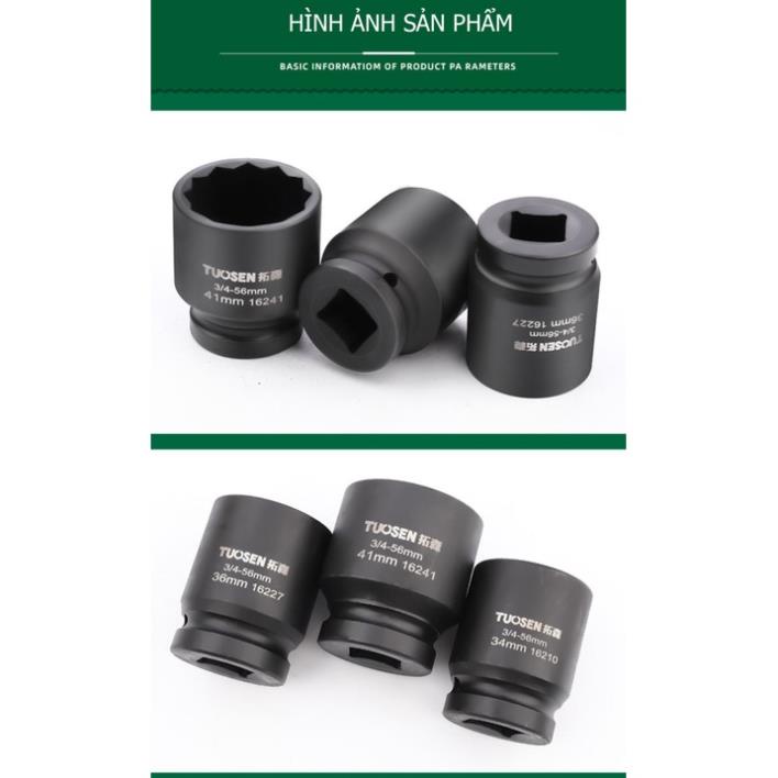 ❤️FREESHIP❤️ Tuýp đầu bông 12 cạnh 3/4 inch TUOSEN