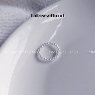 Nhẫn hạt trai nhí kết hợp cườm