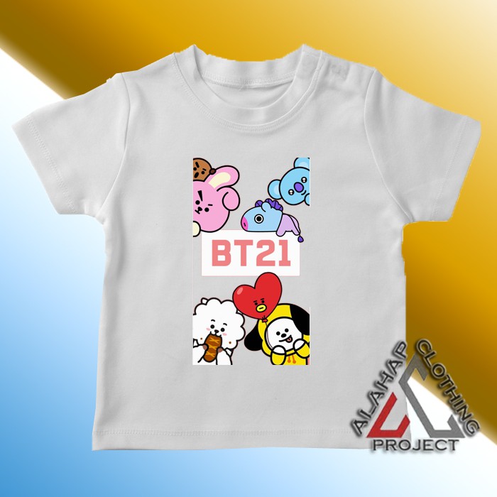 Bộ Quần Áo In Hình Bt21 Bts Kpop 05 Cho Bé