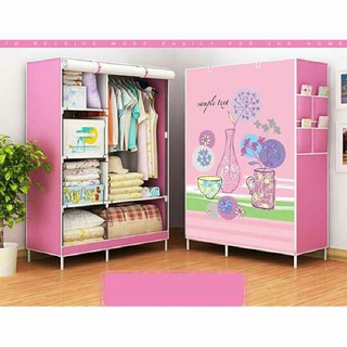 [GIÁ SỐC] Tủ vải 3D 2 buồng 6 ngăn cao cấp