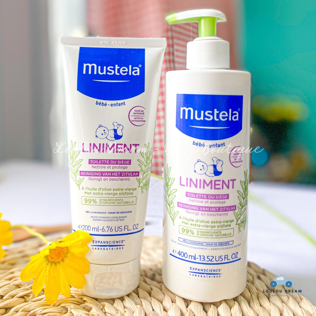 Kem vệ sinh thay tã bỉm chống hăm cho bé Mustela Liniment nội địa Pháp [BAY AIR]