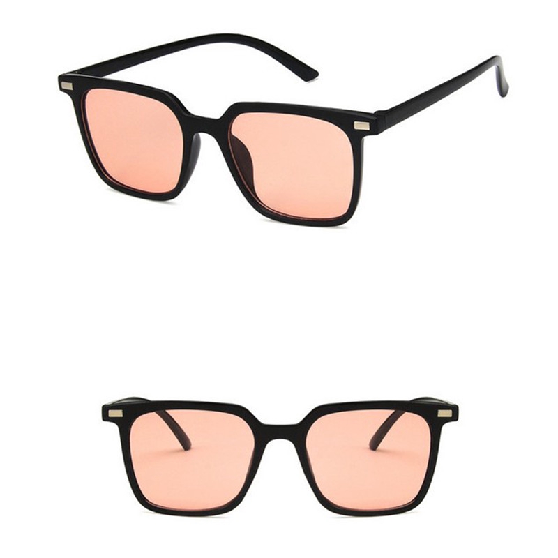 Kính mát hình vuông màu kẹo phong cách retro Hàn Quốc cho nữ