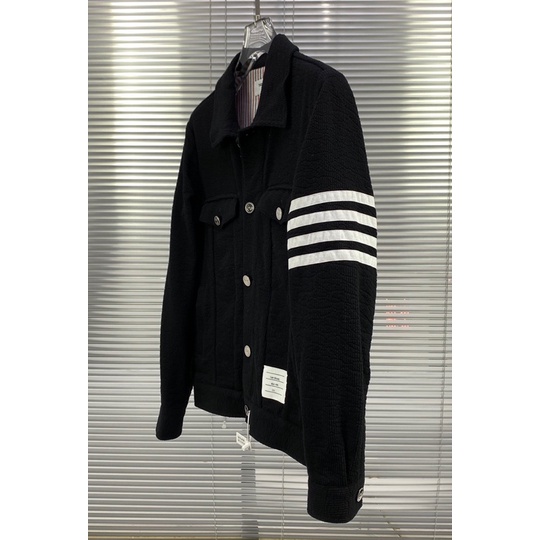 Áo khoác nhung gân cho nam thương hiệu Thom Browne tb cao cấp