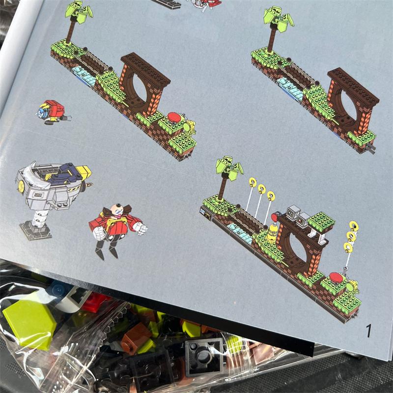 Phim hoạt hình xây dựng gạch sonic the hedgehog trò chơi brinquedos đồ chơi cho trẻ em năm mới trẻ em kỳ nghỉ hè hiện tại tương thích với lego