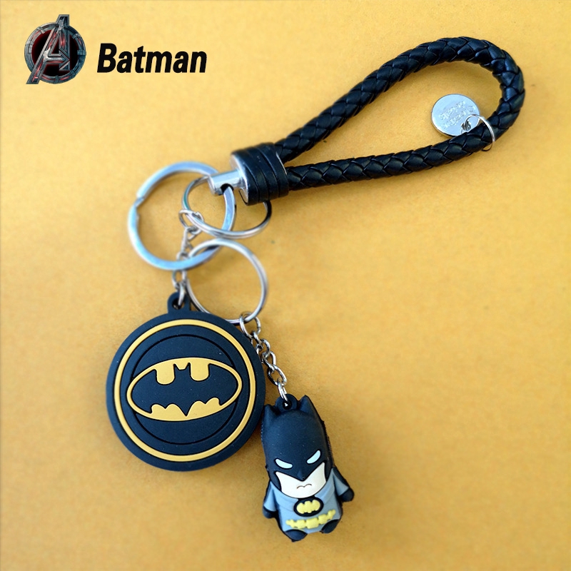 Móc khóa 2 mặt hình siêu anh hùng trong Avengers bằng silicone