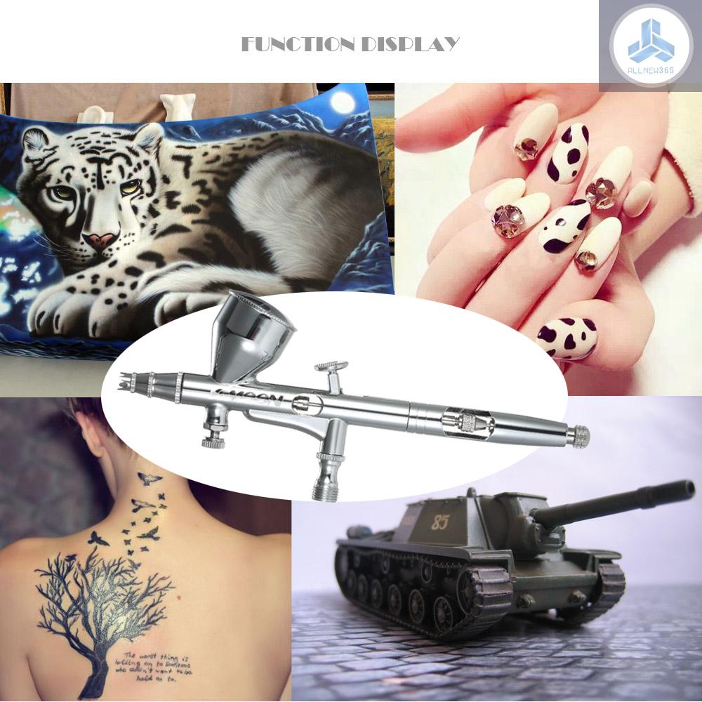 Bộ súng phun sơn KKMOON xăm hình chuyên nghiệp kèm ống 1.8m 0.2mm/ 0.3mm/ 0.5mm kim và cốc 9CC tiện lợi