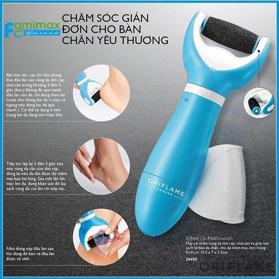 Máy mài gót chân USB (kèm đầu mài), Dụng cụ làm sạch da gót chân