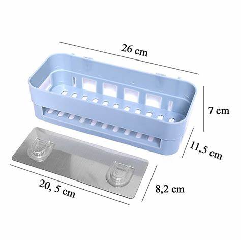Khay đựng đồ nhà tắm Kệ dán để nhà tắm tiện lợi nhựa Việt Nhật 5699