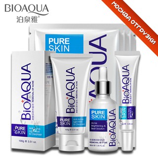Chính hãng set ngừa mụn bioaqua pure skin
