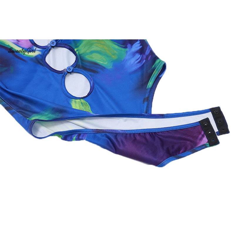 Bộ Áo Liền Quần Cổ Chữ U Tay Dài Ôm Eo In Họa Tiết Nhiều Màu Sắc Thời Trang 2022 Dành Cho Nữ