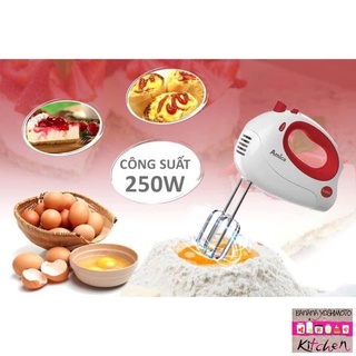 Máy đánh trứng trộn bột cầm tay amica md1012, 250w, 5 tốc độ, xuất xứ ba lan