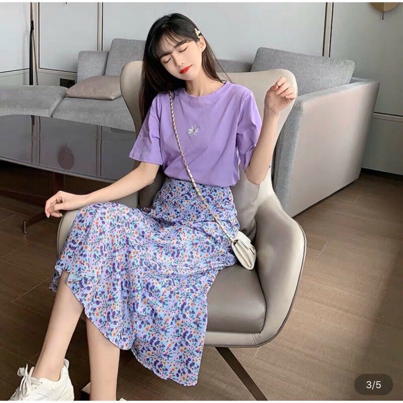 Nguyên set áo và váy newtag