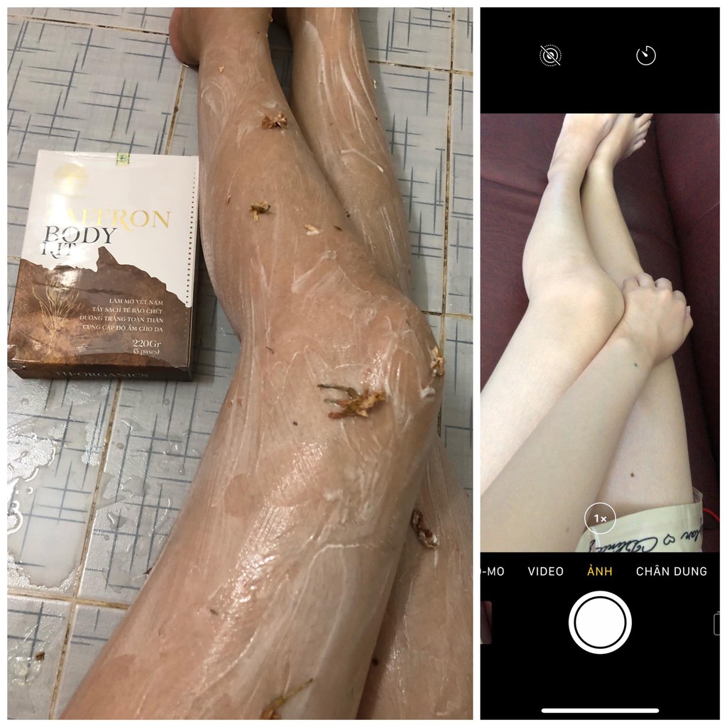 Tắm trắng Saffron Hoa hồng khô TH Organics liệu trình cao cấp trong Spa