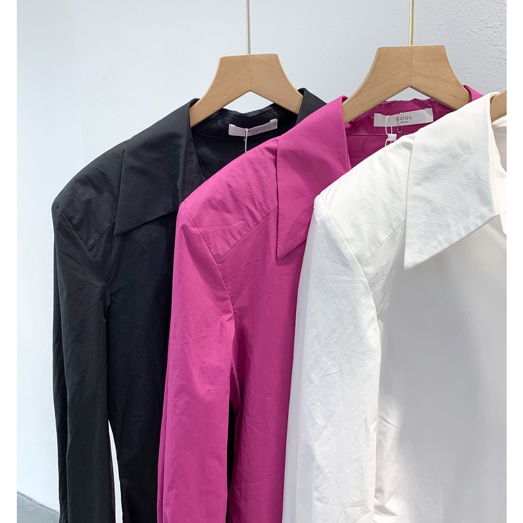 Áo sơ mi trơn có độn vai , The Peace