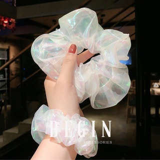 [FreeShip] Cột Tóc Scrunchies Hologram Mẹ và Bé, Scrunchie Lưới