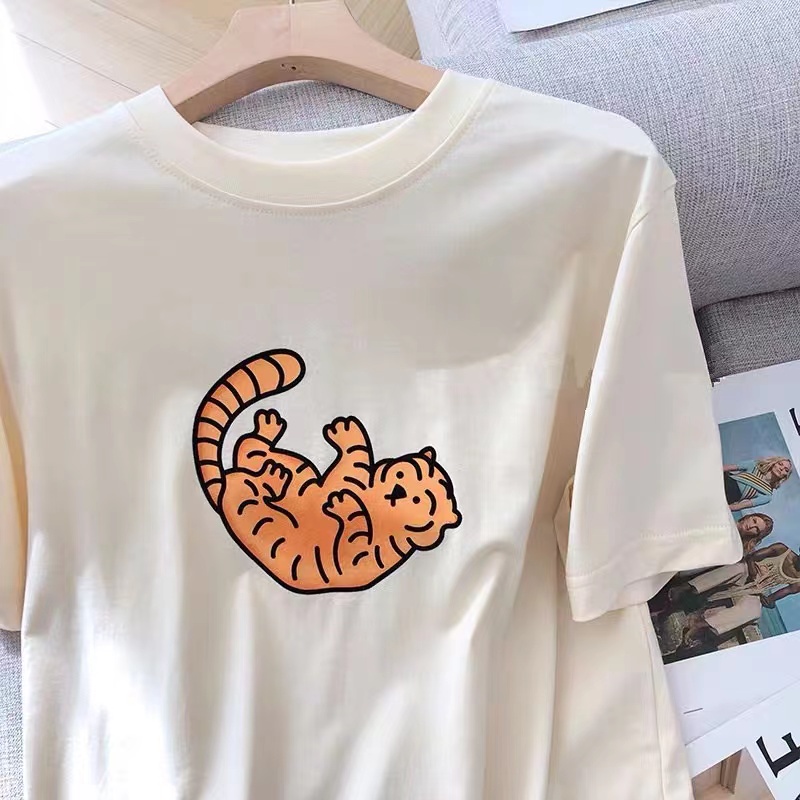 NRVP Áo Thun Tay Ngắn Cổ Tròn Thời Trang Mùa Hè Phong Cách Hàn Quốc Mới