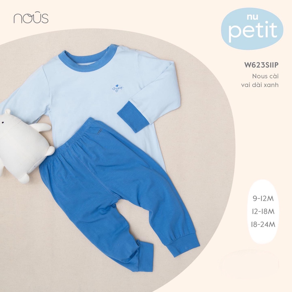 Nous- Tổng Hợp Dài Tay Cài Vai/Chui Đầu/Bổ Trụ Sau cho bé