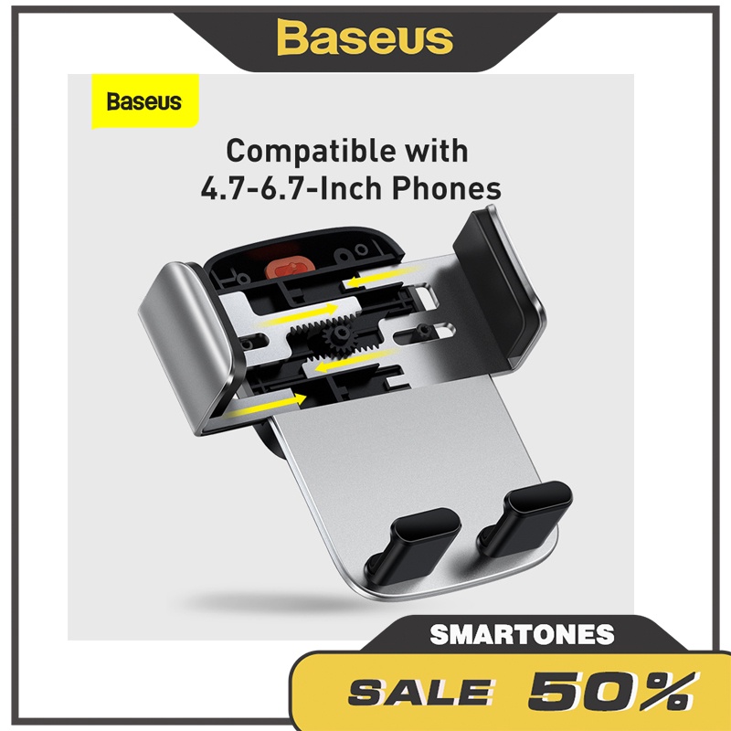 Giá đỡ điện thoại trên ô tô Baseus Easy Control Clamp Pro lắp cửa gió và taplo cho điện thoại 4.7 đến 6.7'