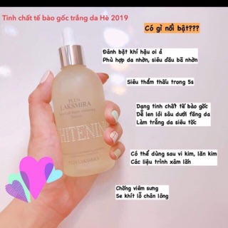 Serum tế bào gốc siêu trắng da laksmira plus chai 100ml