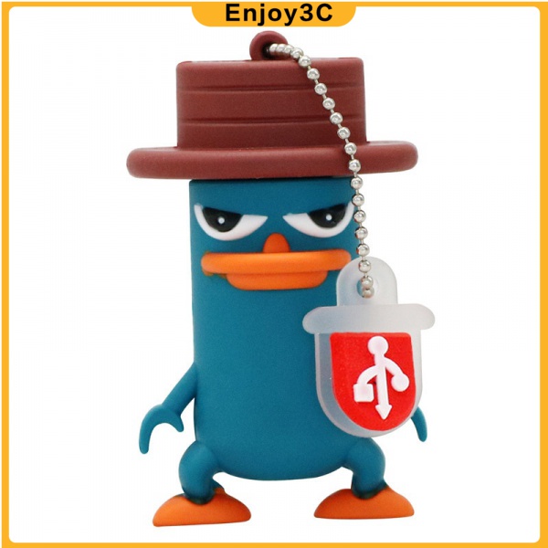 Usb 2.0 dung lượng 16G 32GB 256GB thiết kế hình thú mỏ vịt Perry vui nhộn | BigBuy360 - bigbuy360.vn