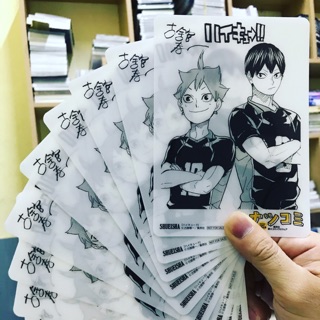 Postcard chữ kí Haikyuu