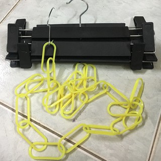 Combo 20C Kẹp Quần Nhựa và 2 Dây Xích Nhựa TREO QUẦN ÁO