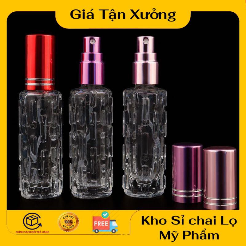 Chai lọ chiết nước hoa thủy tinh khổ qua 10ml / lo nuoc hoa