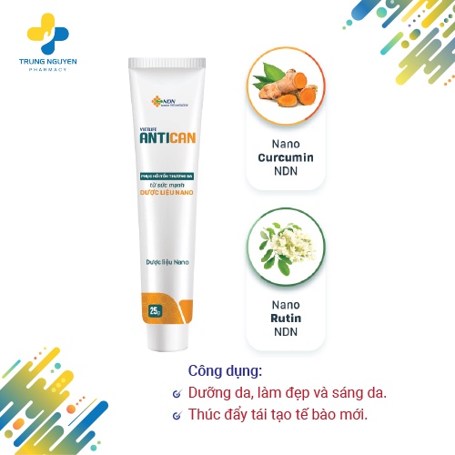 Gel bôi dược liệu nano Vietlife Antican (Tuýp 25g)