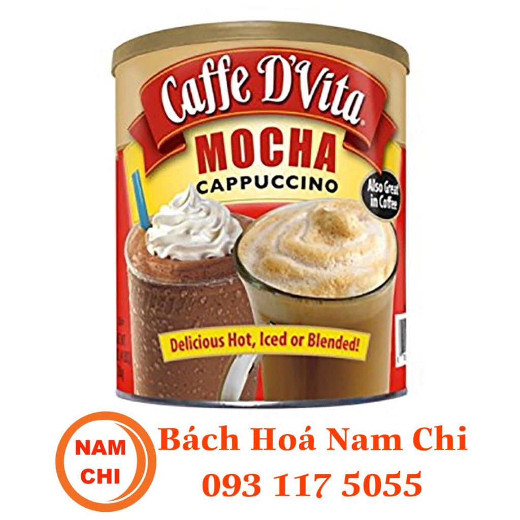 Cà Phê Sữa Caffe D'Vita Mocha Cappuccino 1.8kg - Chuẩn Hương Vị Mỹ